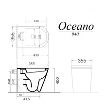 Carica l&#39;immagine nel visualizzatore di Gallery, Vaso Wc Bidet Coppia Sanitari Filo Muro Senza Brida | Oceano
