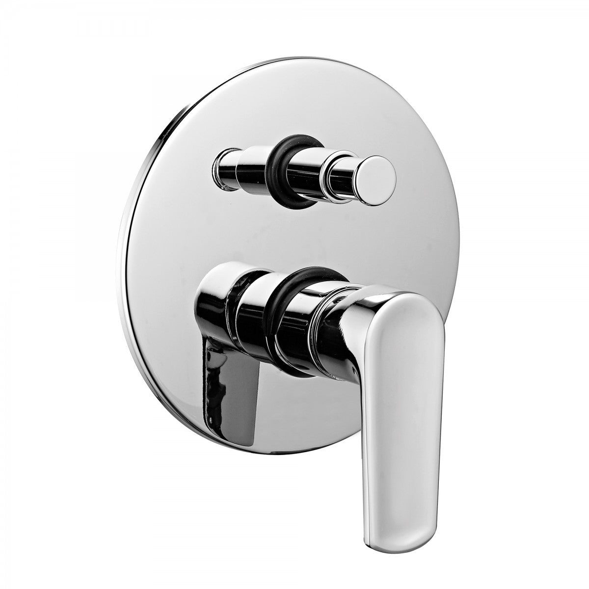 Misturador de chuveiro embutido com desviador automático, cromado | Funky