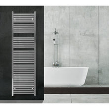 Carregar imagem no visualizador da galeria, Aquecedor de toalhas para radiador 180x60 cromado distância central 55 cm 
