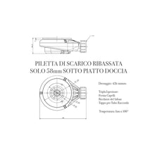 Carica l&#39;immagine nel visualizzatore di Gallery, Piatto Doccia In Marmo resina Bianco Effetto Pietra Cemento PRESTIGE
