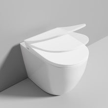 Carica l&#39;immagine nel visualizzatore di Gallery, Sanitari filomuro ceramica  a risparmio idrico con sedile SoftClose
