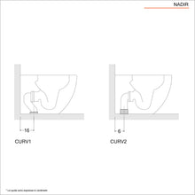 Carica l&#39;immagine nel visualizzatore di Gallery, Sanitari filomuro ceramica  a risparmio idrico con sedile SoftClose
