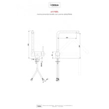 Carregar imagem no visualizador da galeria, Torneira de Cozinha Puro Chrome para Janela. Misturador de cozinha basculante para janela com bica em L. Produzida pela Rubinetteria I Crolla, a Puro é uma torneira de cozinha com garantia de fabricação italiana.
