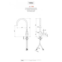 Carregar imagem no visualizador da galeria, Torneira misturadora de cozinha Ginger Chrome
