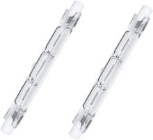 Carregar imagem no visualizador da galeria, Lâmpadas halógenas reguláveis LEDLUX 2 peças R7S 118 mm branco quente 2700K (500W)
