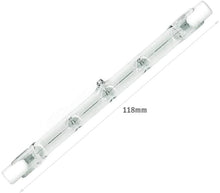 Carregar imagem no visualizador da galeria, Lâmpadas halógenas reguláveis LEDLUX 2 peças R7S 118 mm branco quente 2700K (500W)
