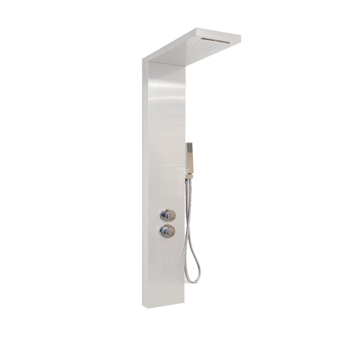 Colonna Idromassaggio Bianca Spazzolata Termostatica | Diamante-White