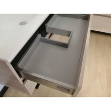 Carregar imagem no visualizador da galeria, Armário de banheiro suspenso em carvalho com espelho e 60 lâmpadas LED 
