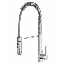 Carregar imagem no visualizador da galeria, Torneira de cozinha Hyperflex Chrome Spring. Uma torneira de cozinha de design com mola cromada. Fabricada na Itália.
