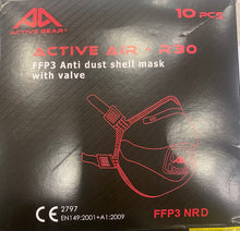 Carica l'immagine nel visualizzatore di Gallery, MASCHERINA FFP3 CON VALVOLA ACTIVE AIR ROSSO ACTIVE AIR 30
