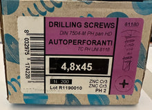 Carica l&#39;immagine nel visualizzatore di Gallery, AUTOPERFORANTI DRILLING SCREWS
