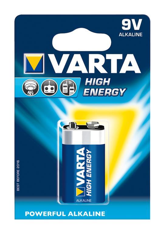 Bateria alcalina de 9 volts H. Energy 4922