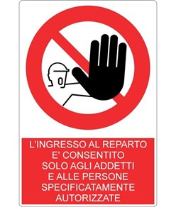 A placa proibindo a entrada no departamento é permitida apenas para funcionários 15 x 15