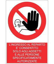 Carregar imagem no visualizador da galeria, A placa proibindo a entrada no departamento é permitida apenas para funcionários 15 x 15
