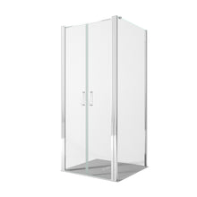 Carregar imagem no visualizador da galeria, Box de Chuveiro com Duas Laterais Fixas, Porta de Salão, H195, 6mm, Anti-Calcário, Dobla 
