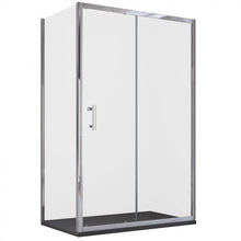Carica l&#39;immagine nel visualizzatore di Gallery, Box Doccia Angolare Scorrevole Trasparente Con Lato Fisso H190cm 6mm BIG
