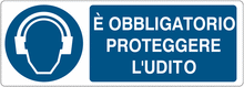 Carica l&#39;immagine nel visualizzatore di Gallery, Cartelli di obbligo - È obbligatorio proteggere l&#39;udito 11X35
