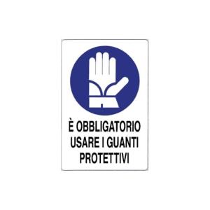 CARTELLO E' OBBLIGATORIO USARE I GUANTI