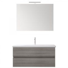 Carregar imagem no visualizador da galeria, Armário de parede cinza eucalipto de 100 cm MOOD-756
