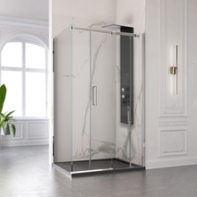 Carregar imagem no visualizador da galeria, Coluna de chuveiro de hidromassagem Black Spa Flat
