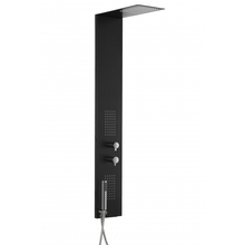 Carregar imagem no visualizador da galeria, Coluna de chuveiro de hidromassagem Black Spa Flat
