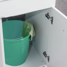 Carregar imagem no visualizador da galeria, Armário de lavanderia 50x45 branco fosco com coluna de ABS 
