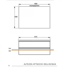 Carregar imagem no visualizador da galeria, Armário de parede cinza eucalipto de 100 cm MOOD-756
