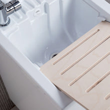 Carregar imagem no visualizador da galeria, Armário de lavanderia 50x45 branco fosco com coluna de ABS 
