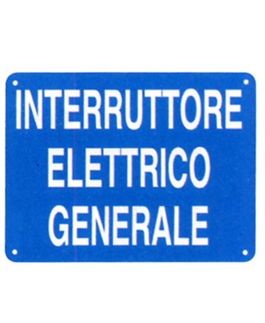 Placa de 'interruptor elétrico principal'