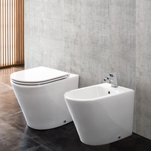 Carica l&#39;immagine nel visualizzatore di Gallery, Sanitari Filo Muro In Ceramica Di Design LUX
