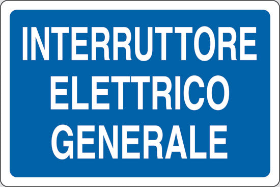 Sinal de interruptor elétrico geral