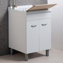 Carregar imagem no visualizador da galeria, Armário de lavanderia ABS 60x60 60x50 50x50 Branco fosco 
