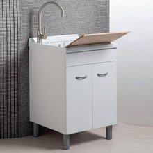 Carregar imagem no visualizador da galeria, Armário de lavanderia ABS 60x60 60x50 50x50 Branco fosco 

