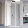 Carica l&#39;immagine nel visualizzatore di Gallery, Porta Doccia 2 Lati Porta Pieghevole E Lato Fisso H195cm 6mm REA
