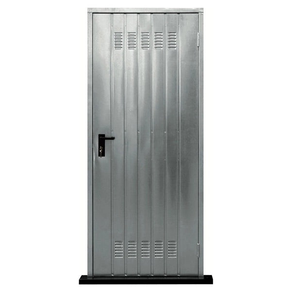 PORTA CANTINA zincata c/telaio e serratura 90x200