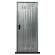 Carregar imagem no visualizador da galeria, PORTA CANTINA zincata c/telaio e serratura 90x200
