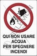 Carregar imagem no visualizador da galeria, NÃO USE ÁGUA PARA EXTINGUIR O FOGO AQUI 33 X 50
