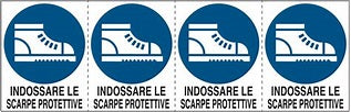 Use calçados de proteção 15 X 17